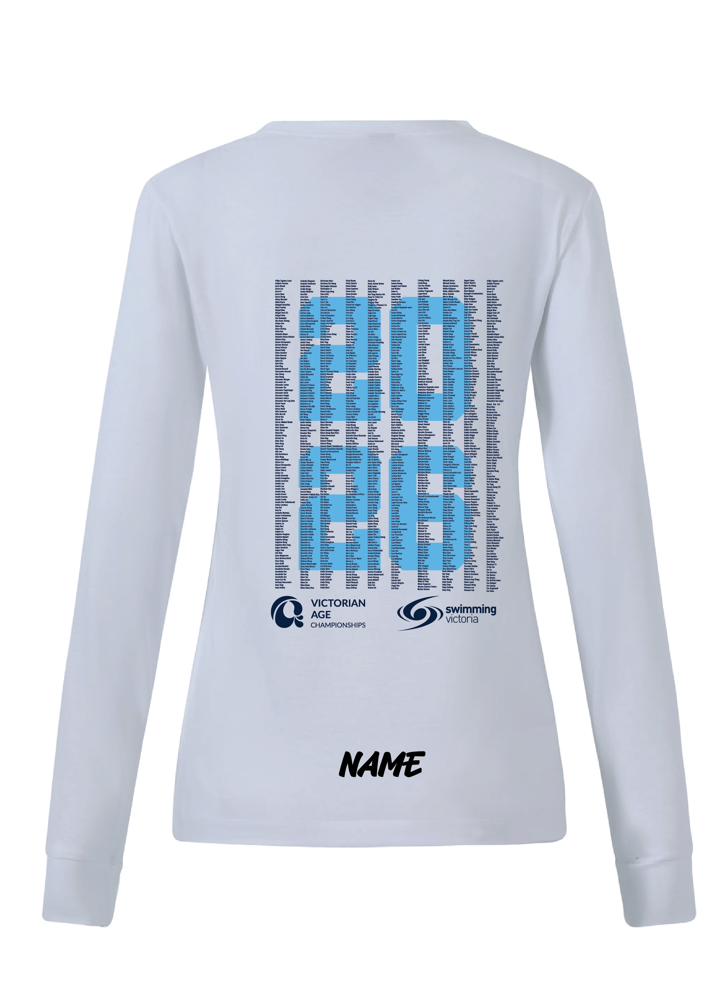 2026 VICTORIAN AGE SC CHAMPIONSHIP LONG SLEEVE TEE  - WOMENS WHITE- PRE ORDER ONLY