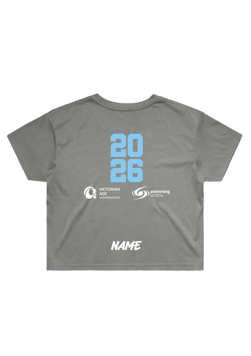 2026 VICTORIAN AGE SC CHAMPIONSHIP CROP TEE - SHADOW - PRE ORDER ONLY