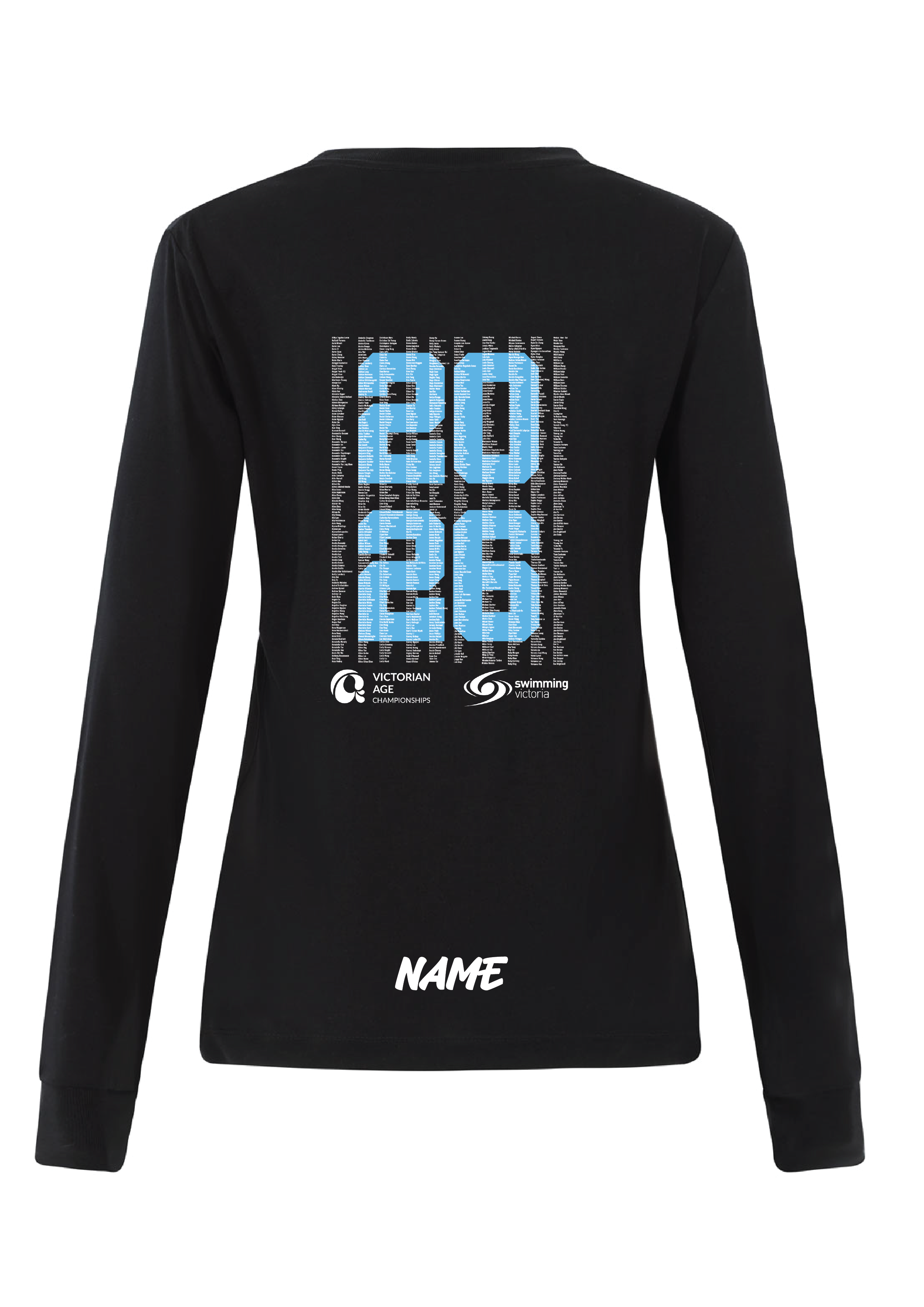 2026 VICTORIAN AGE SC CHAMPIONSHIP LONG SLEEVE TEE  - WOMENS BLACK- PRE ORDER ONLY