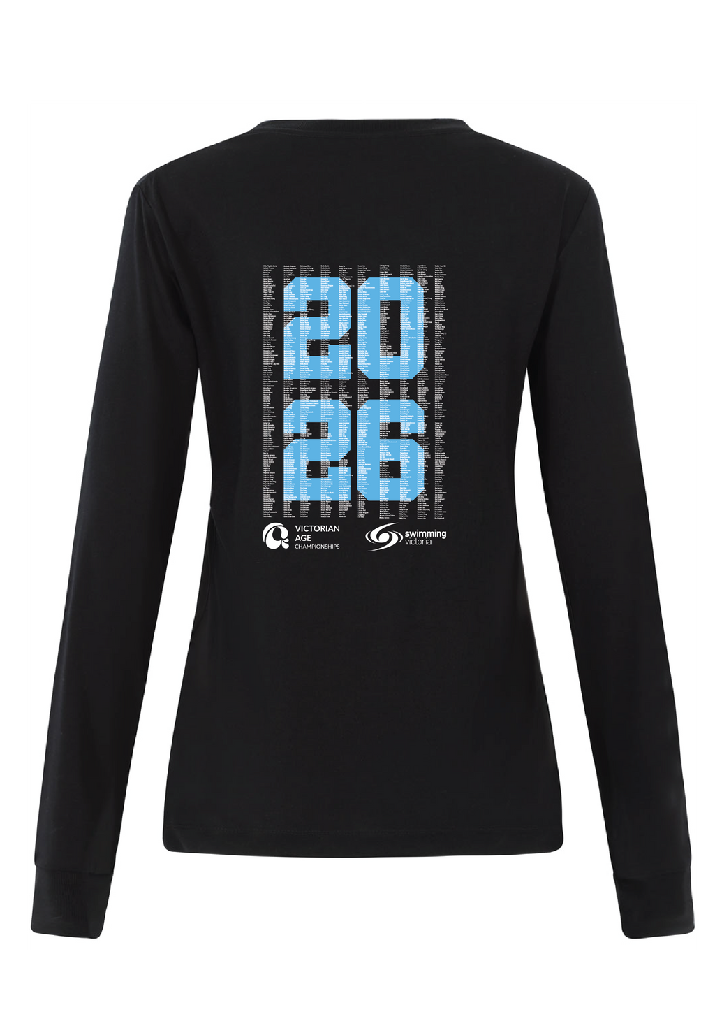 2026 VICTORIAN AGE SC CHAMPIONSHIP LONG SLEEVE TEE  - WOMENS BLACK- PRE ORDER ONLY