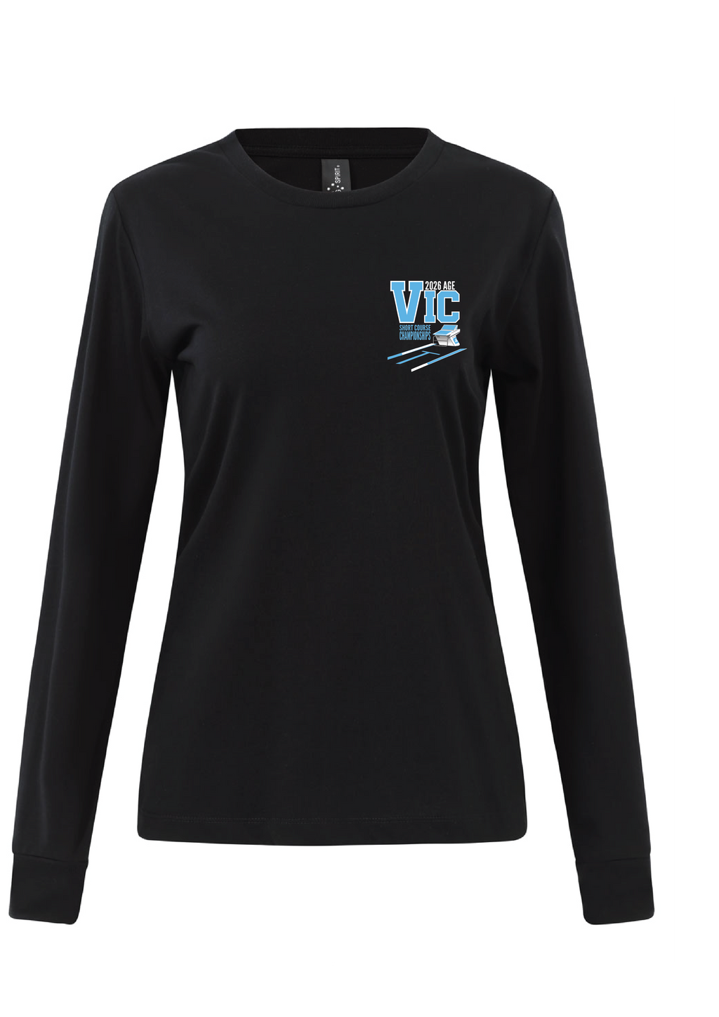 2026 VICTORIAN AGE SC CHAMPIONSHIP LONG SLEEVE TEE  - WOMENS BLACK- PRE ORDER ONLY