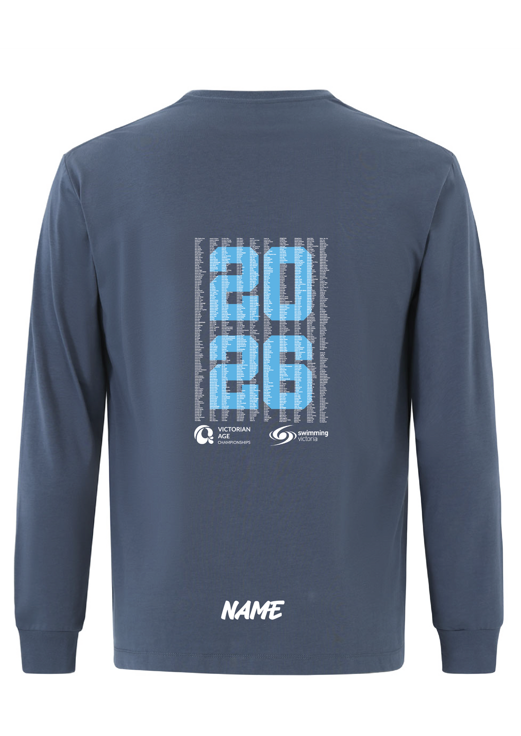 2026 VICTORIAN AGE SC CHAMPIONSHIP LONG SLEEVE TEE  - UNISEX SLATE BLUE- PRE ORDER ONLY