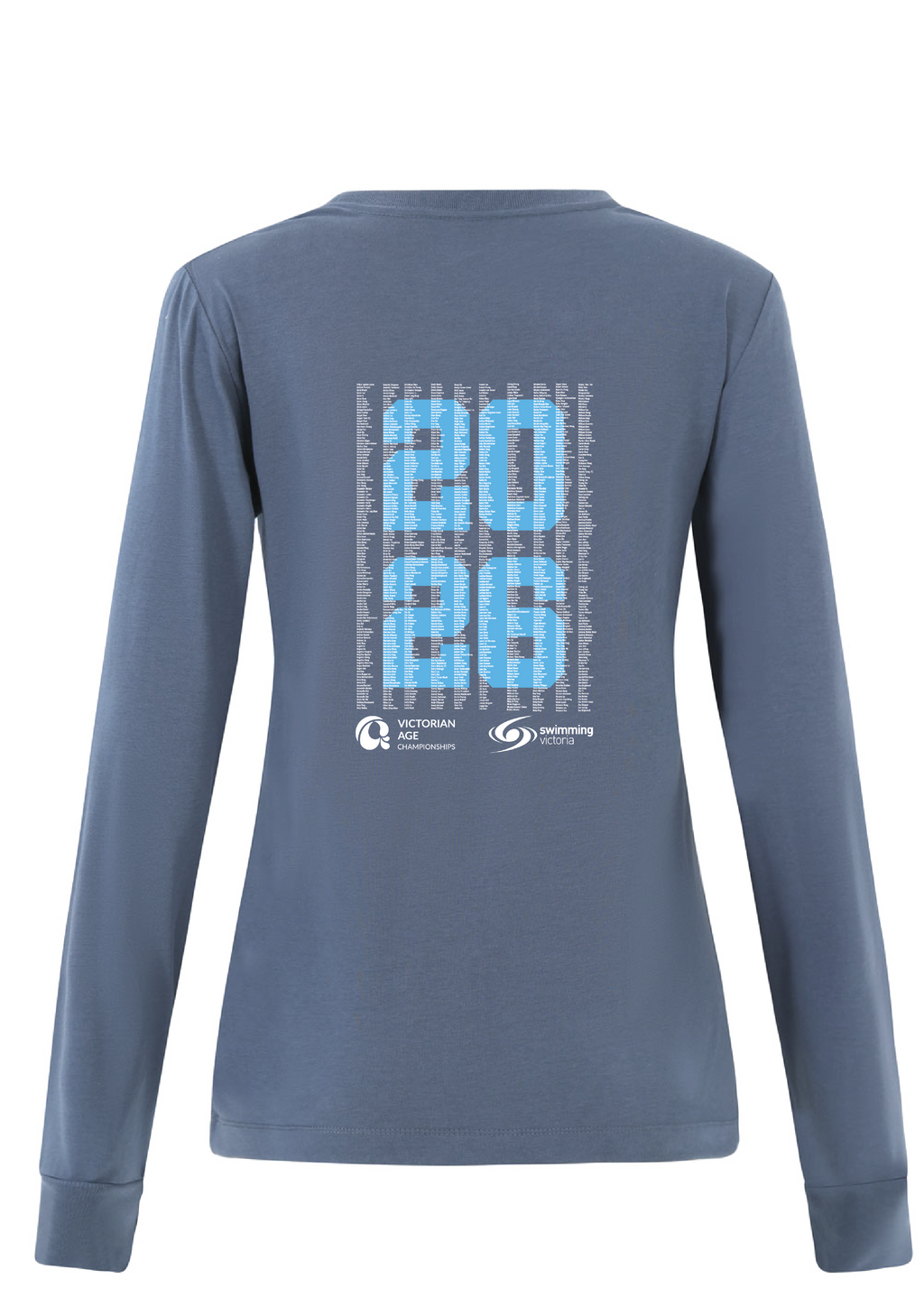 2026 VICTORIAN AGE SC CHAMPIONSHIP LONG SLEEVE TEE  - WOMENS SLATE BLUE- PRE ORDER ONLY