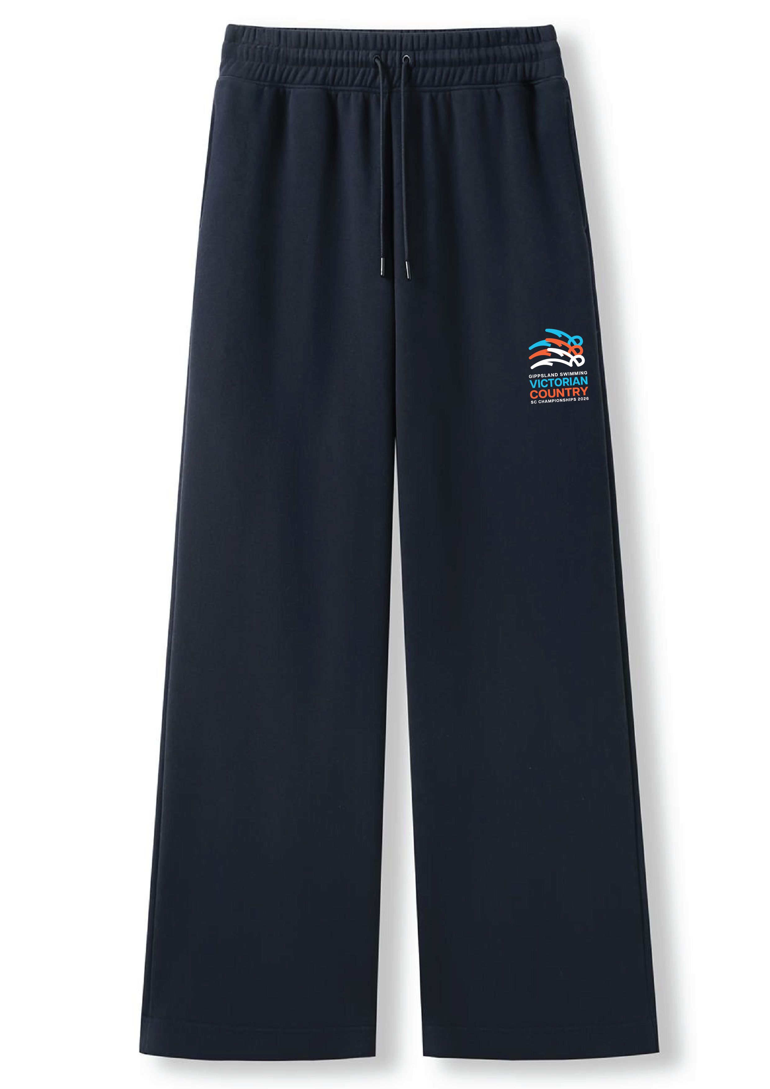 2026 COUNTRY SC CHAMPIONSHIP TRACKPANT WIDE LEG - UNISEX NAVY/ORANGE