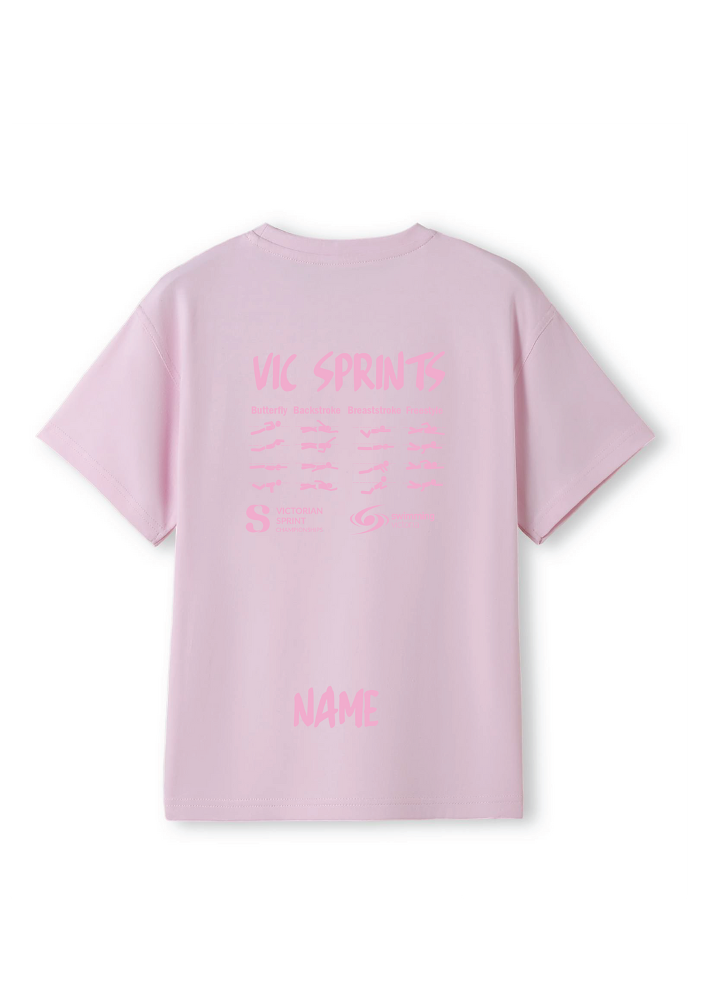 2026 VICTORIAN SPRINT CHAMPIONSHIPS SHORT SLEEVE TEE - PALE PINK
