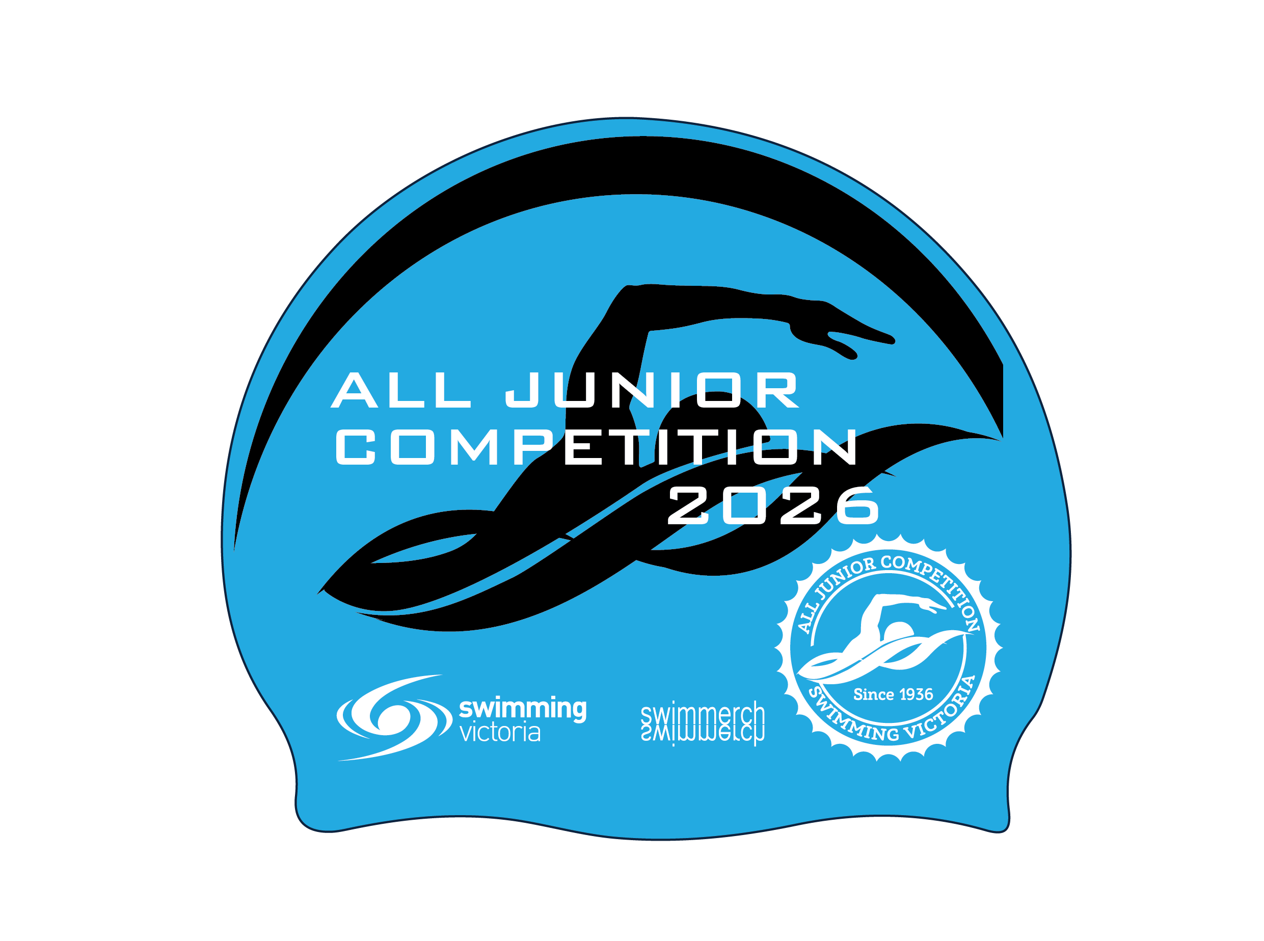 2026 VICTORIAN ALL JUNIOR COMPETITION SILICONE SWIM CAP