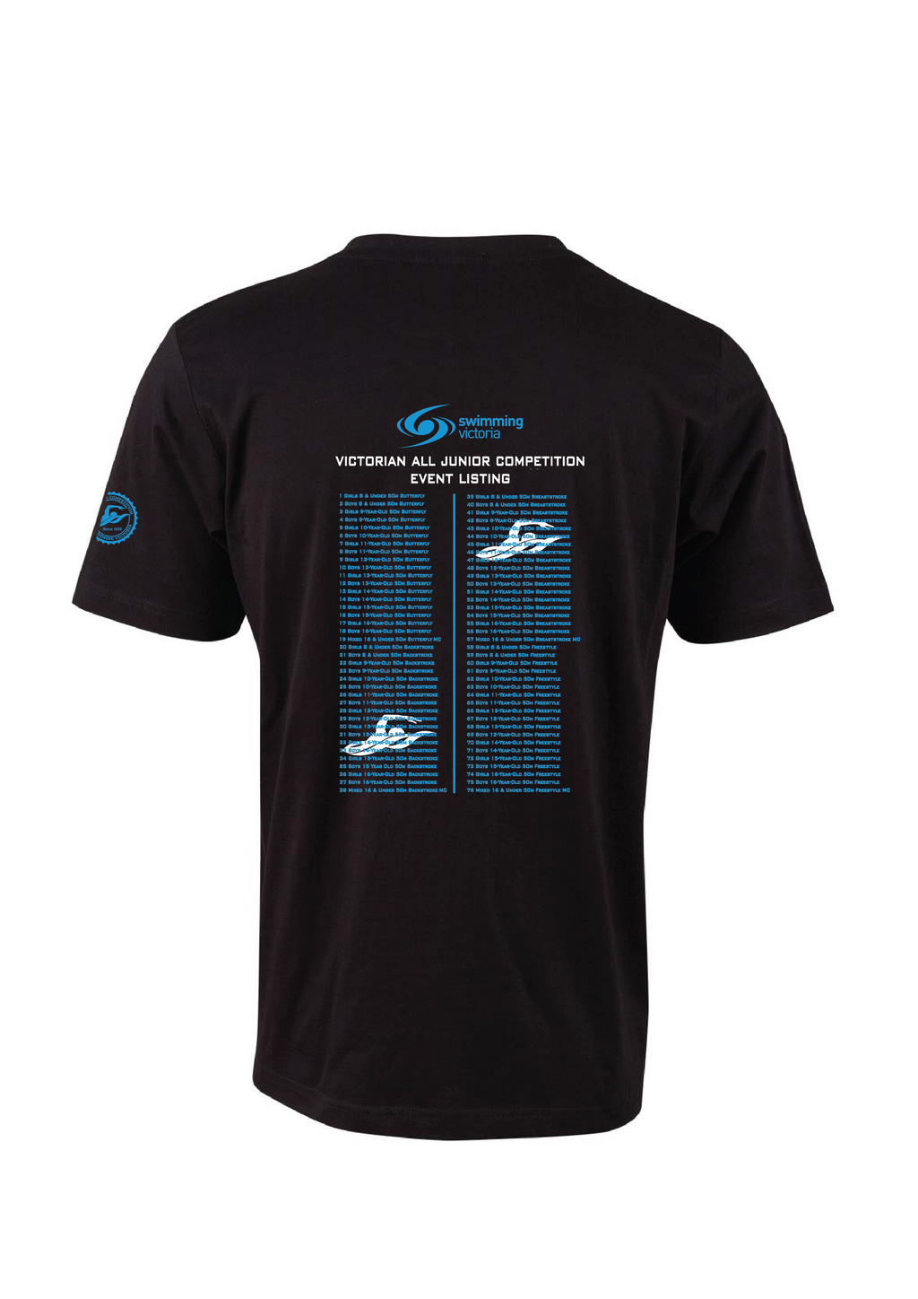 2026 VICTORIAN ALL JUNIOR COMPETITION SHORT SLEEVE TEE - BLACK