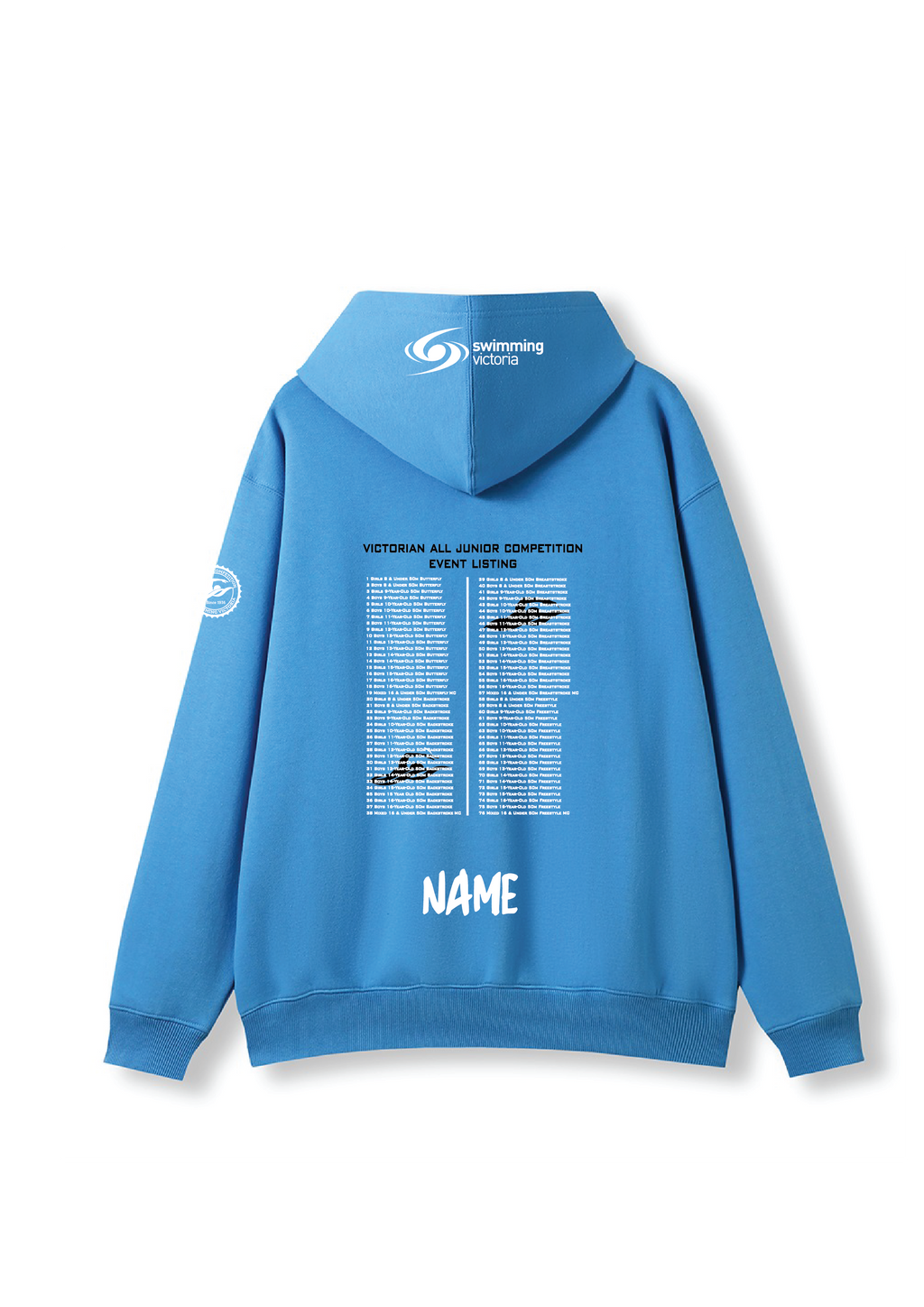 2026 VICTORIAN ALL JUNIOR COMPETITION HOODIE - BLUE