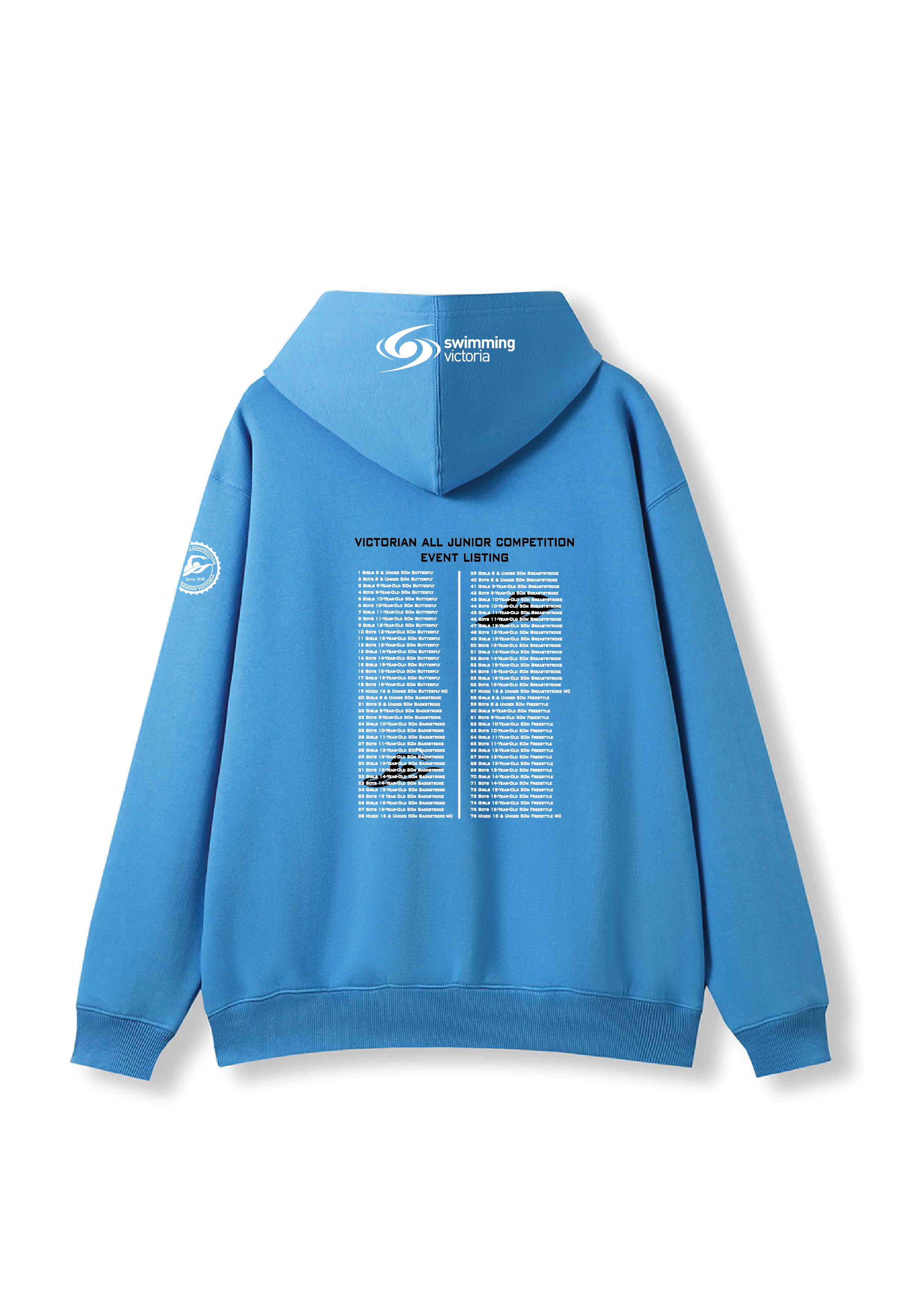 2026 VICTORIAN ALL JUNIOR COMPETITION HOODIE - BLUE