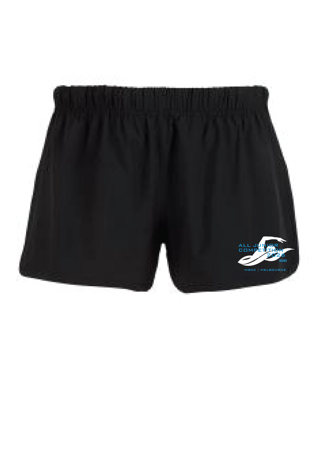 2026 VICTORIAN ALL JUNIOR COMPETITION -  WOMENS SHORTS - BLACK