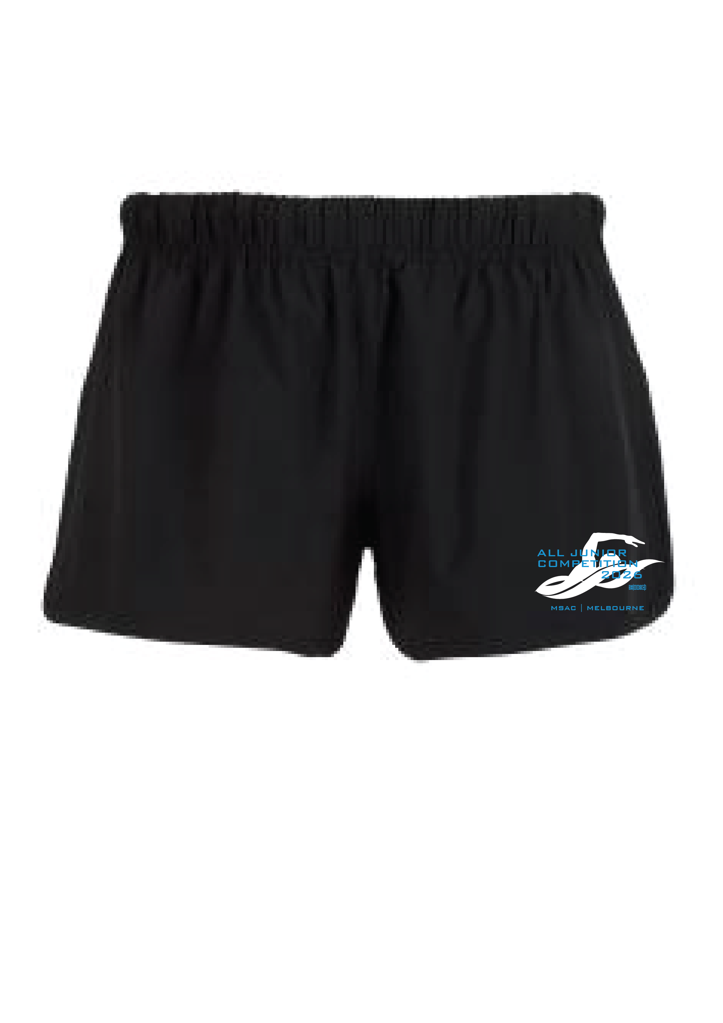 2026 VICTORIAN ALL JUNIOR COMPETITION -  WOMENS SHORTS - BLACK