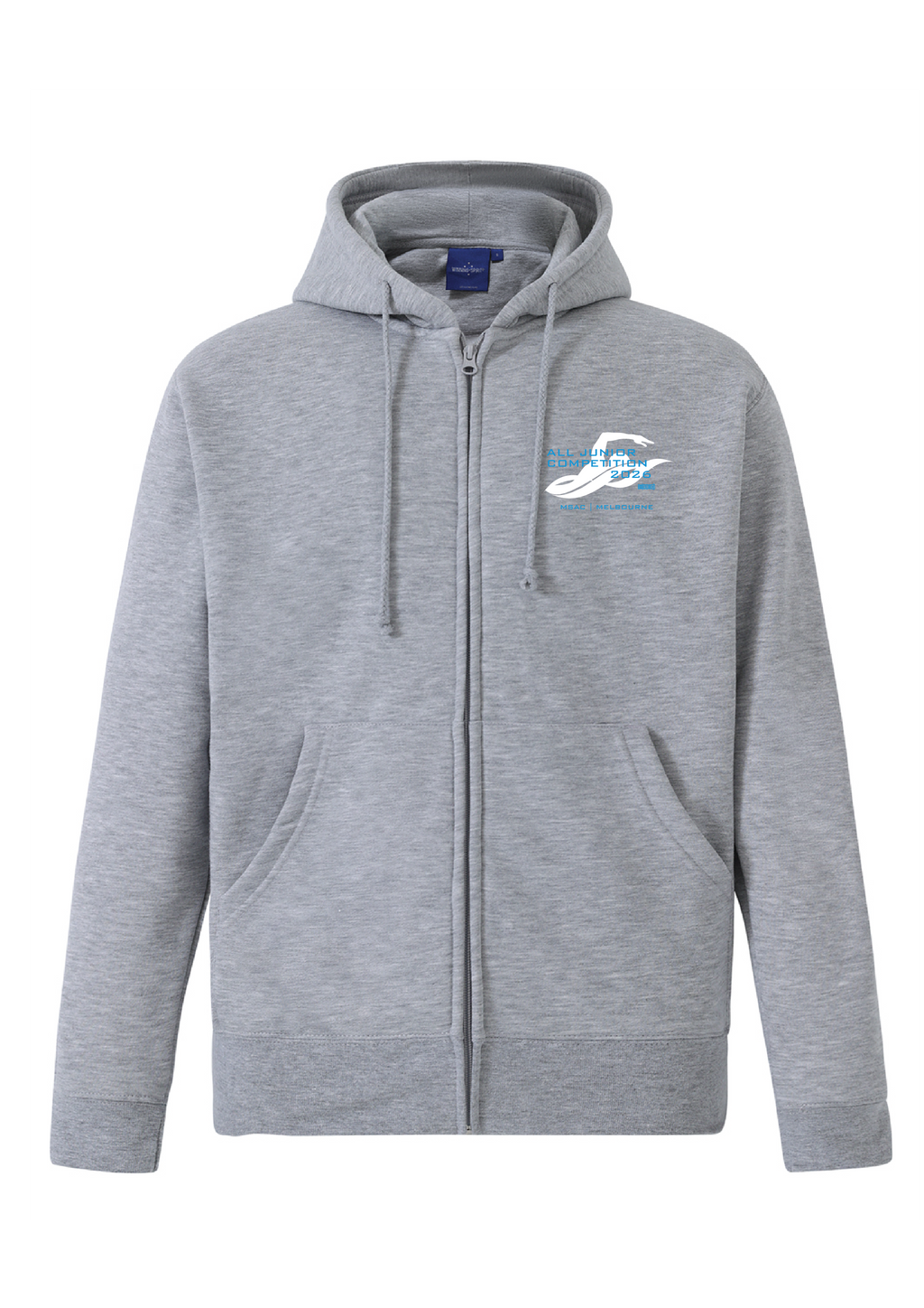 2026 VICTORIAN ALL JUNIOR COMPETITION ZIP THRU HOODIE- GREY MAREL