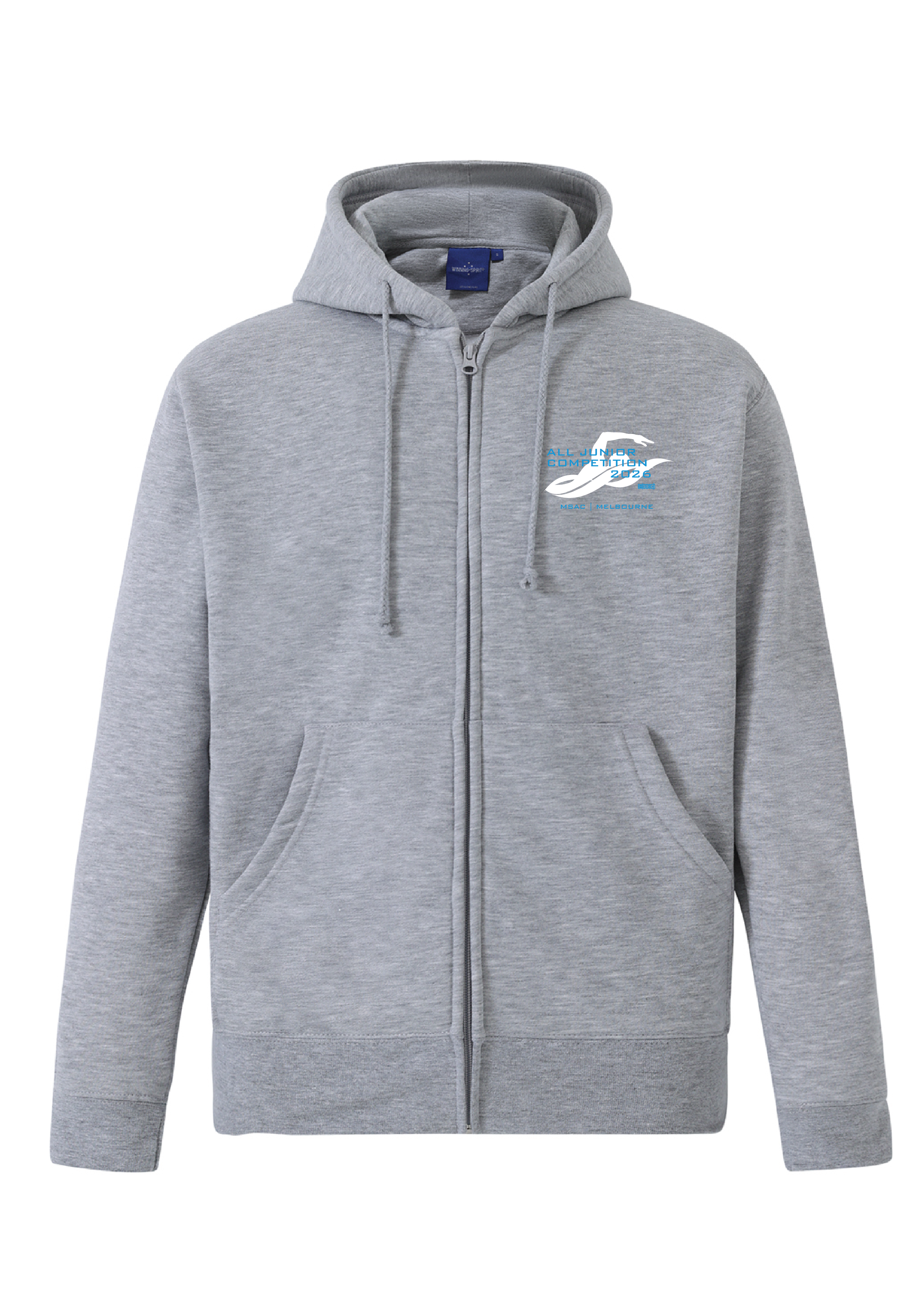 2026 VICTORIAN ALL JUNIOR COMPETITION ZIP THRU HOODIE- GREY MAREL