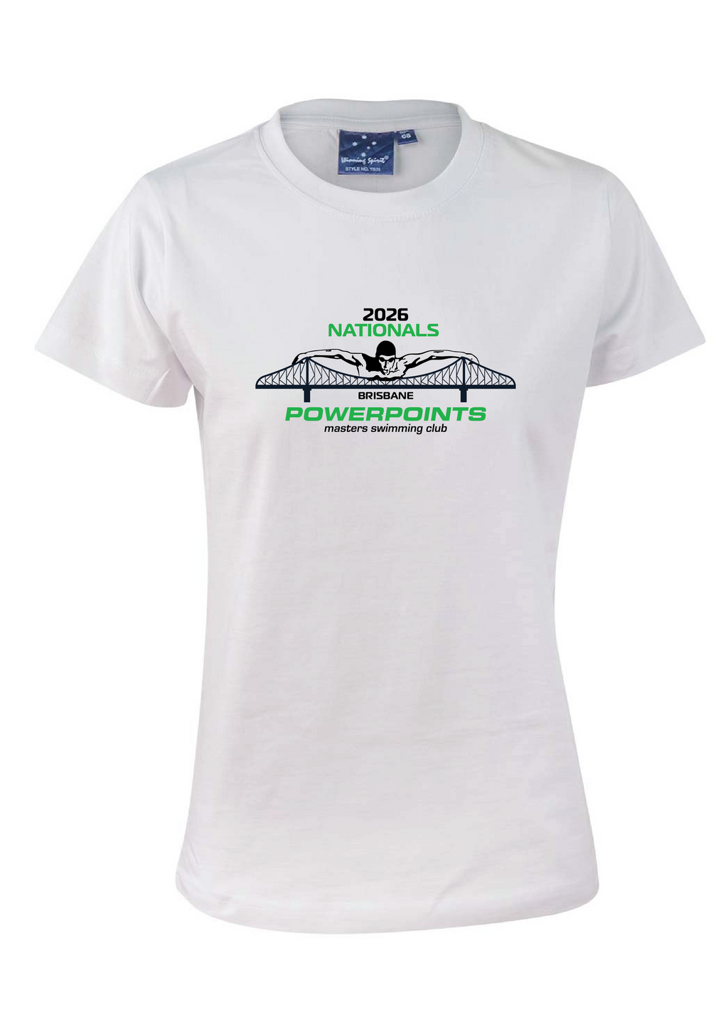 2026 Powerpoints Nationals short sleeve tee - Women's- White