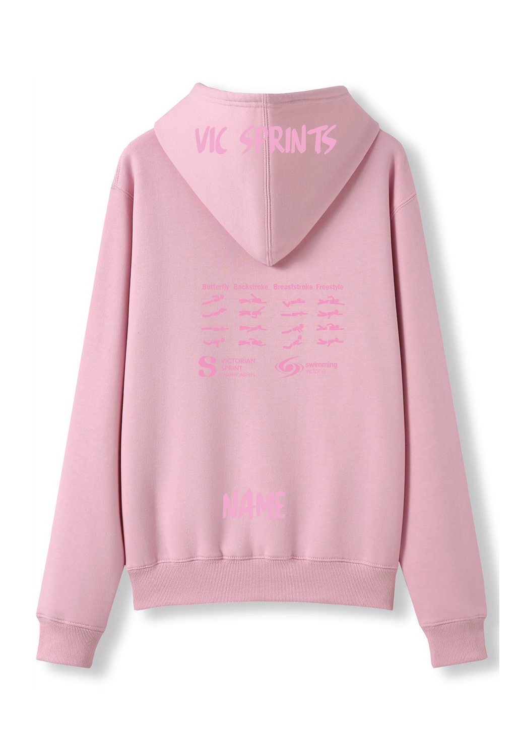 2026 VICTORIAN SPRINT CHAMPIONSHIP ZIP THRU HOODIE- PALE PINK