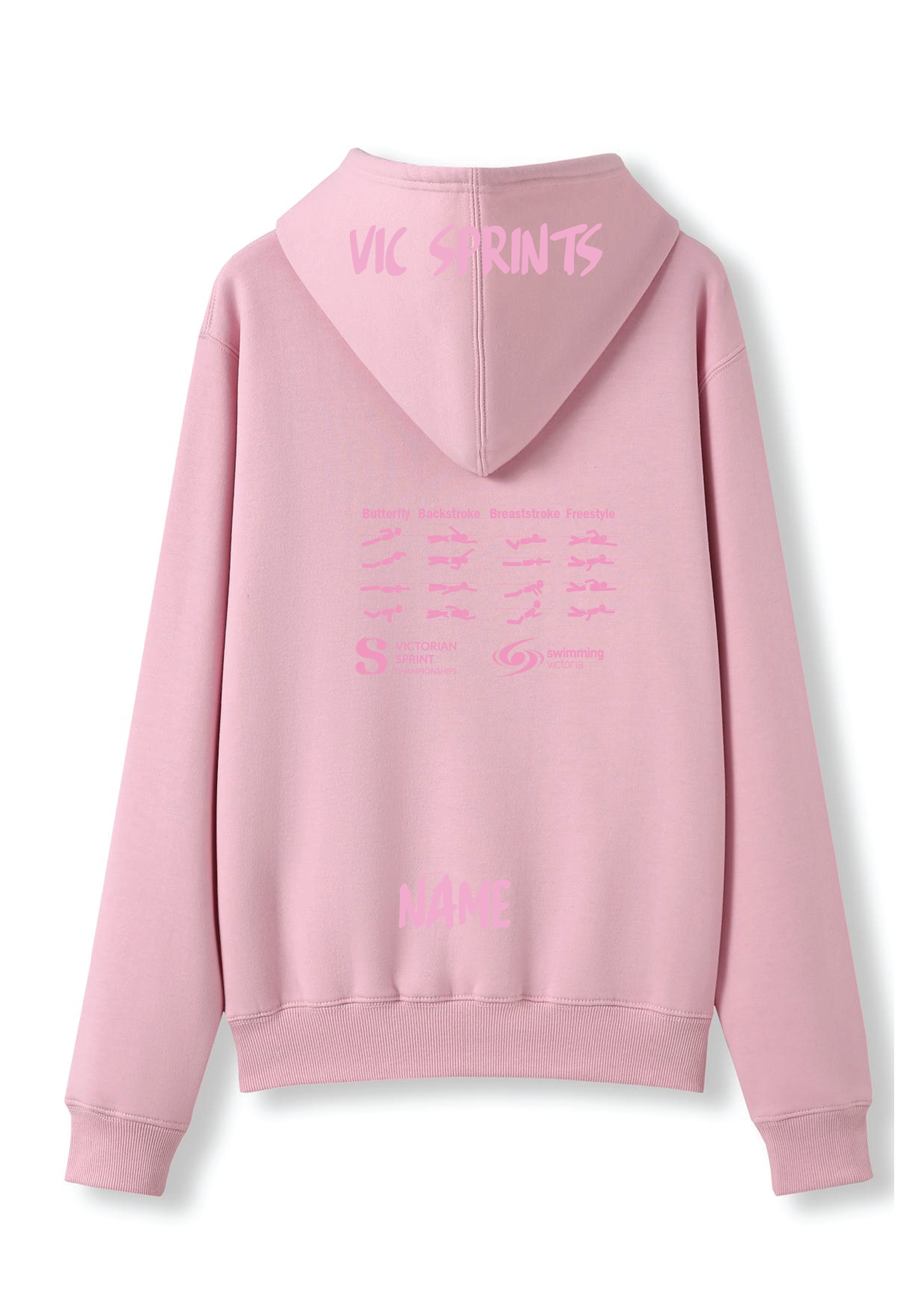 2026 VICTORIAN SPRINT CHAMPIONSHIP ZIP THRU HOODIE- PALE PINK