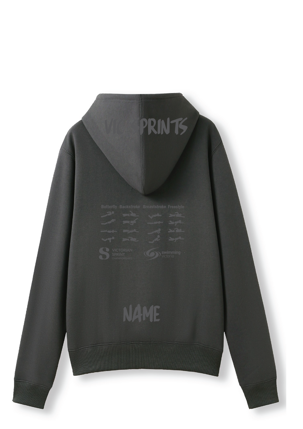 2026 VICTORIAN SPRINT CHAMPIONSHIP ZIP THRU HOODIE- CHARCOAL
