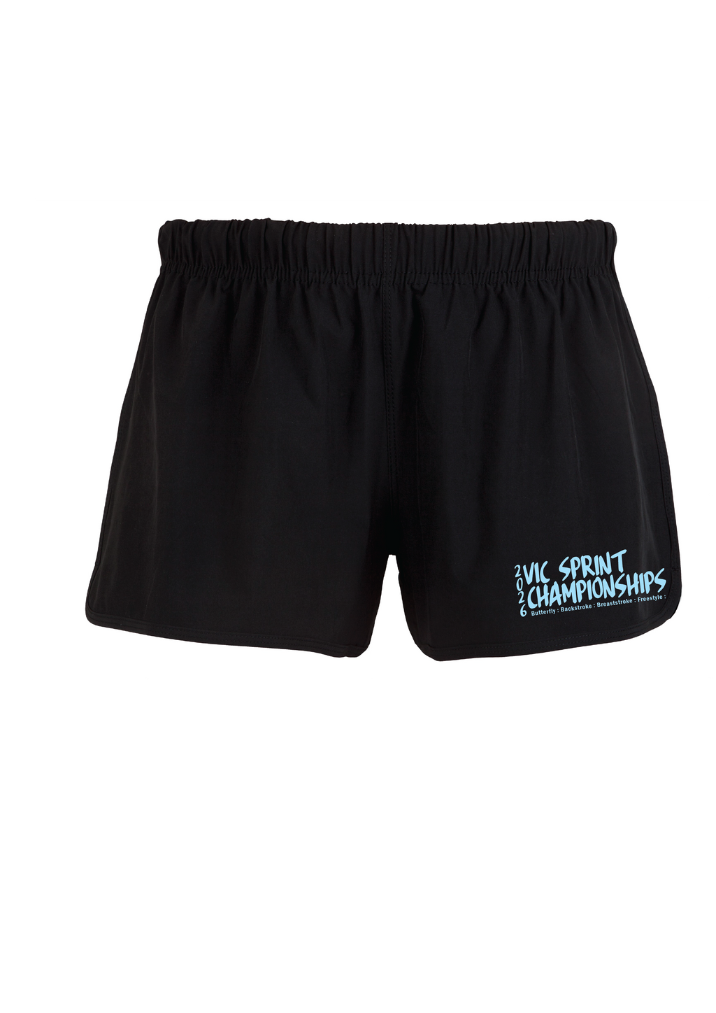 2026 VICTORIAN SPRINT CHAMPIONSHIPS SWIM CLUB  4 x STRETCH SHORTS - Women's - Navy