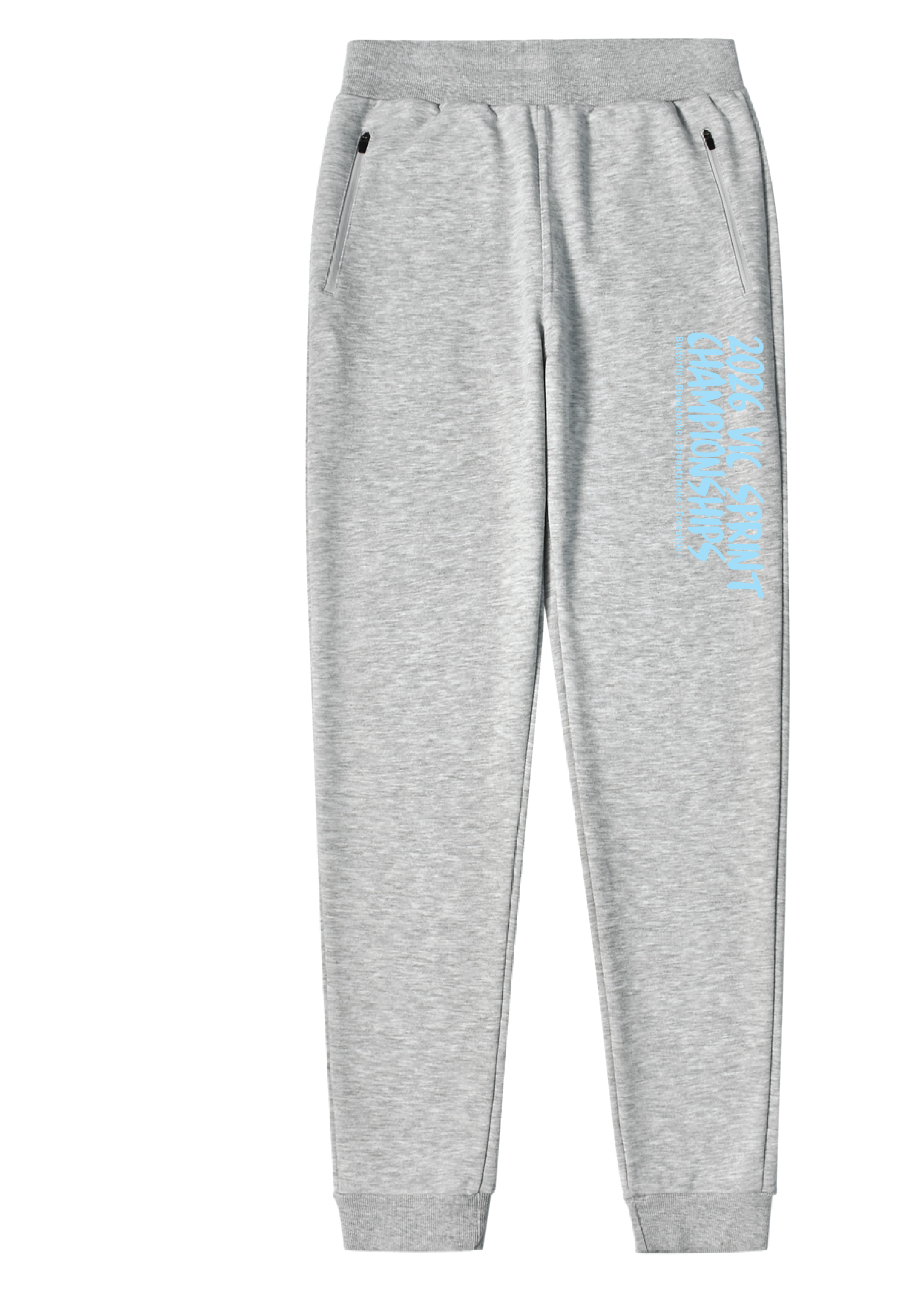 2026 VICTORIAN SPRINT CHAMPIONSHIP TRACKPANT - GREY MARLE / PALE BLUE PRINT