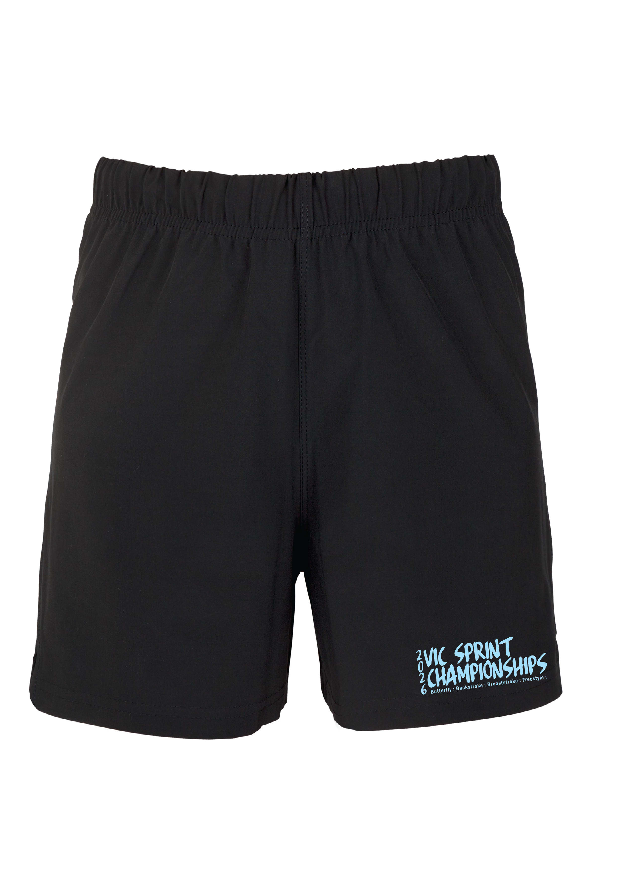 2026 VICTORIAN SPRINT CHAMPIONSHIPS SHORTS - Kids & Unisex - BLACK
