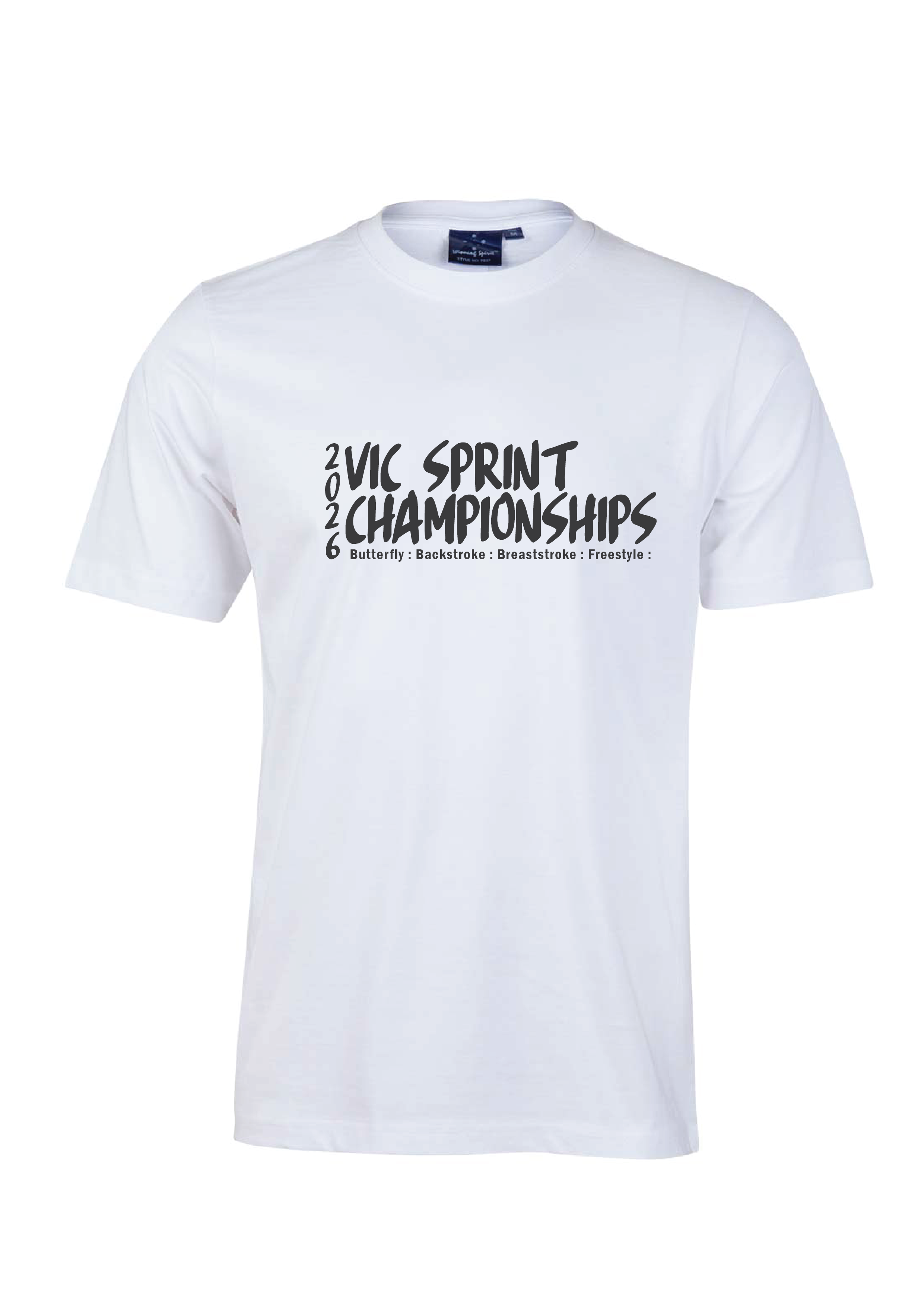 2026 VICTORIAN SPRINT CHAMPIONSHIPS SHORT SLEEVE TEE - WHITE
