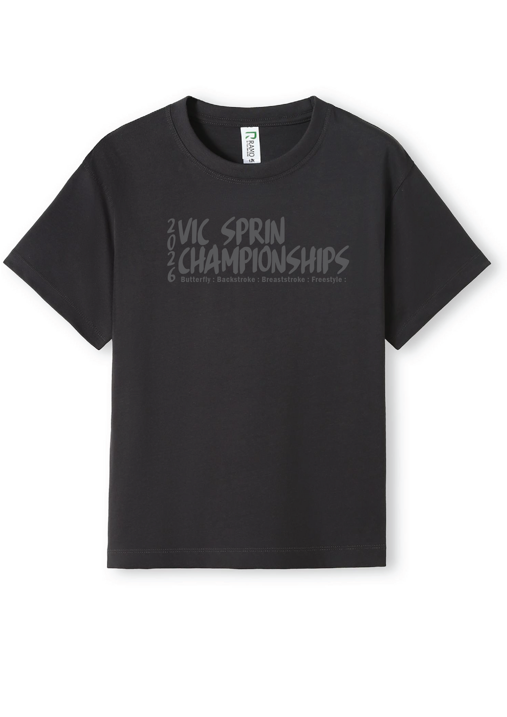 2026 VICTORIAN SPRINT CHAMPIONSHIPS SHORT SLEEVE TEE - CHARCOAL