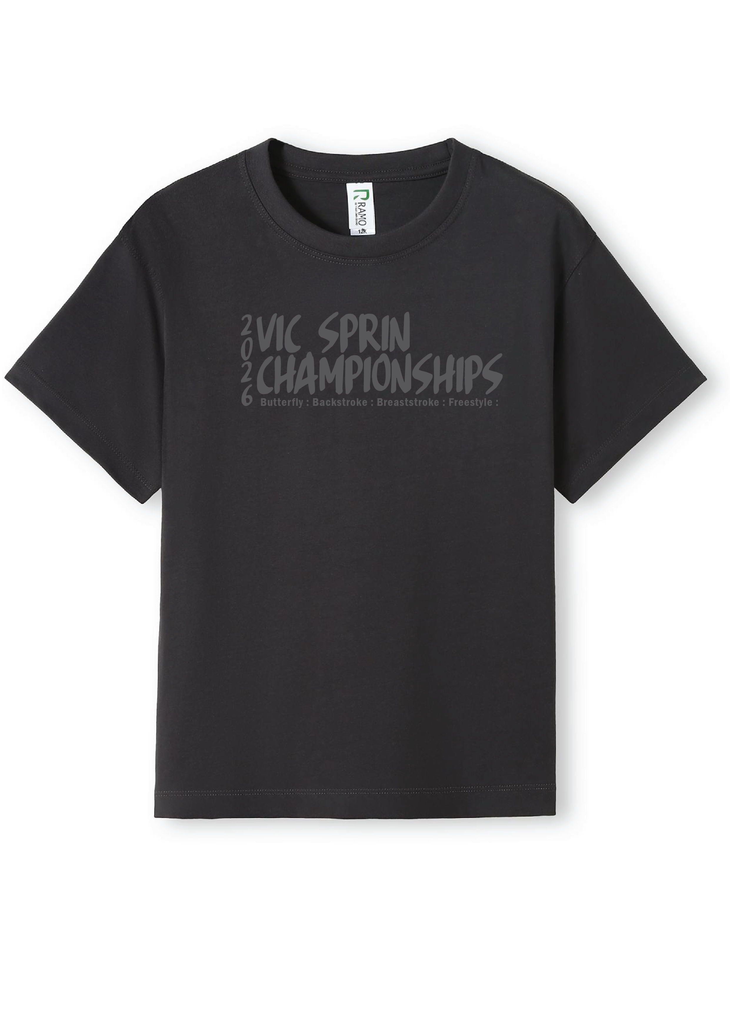 2026 VICTORIAN SPRINT CHAMPIONSHIPS SHORT SLEEVE TEE - CHARCOAL