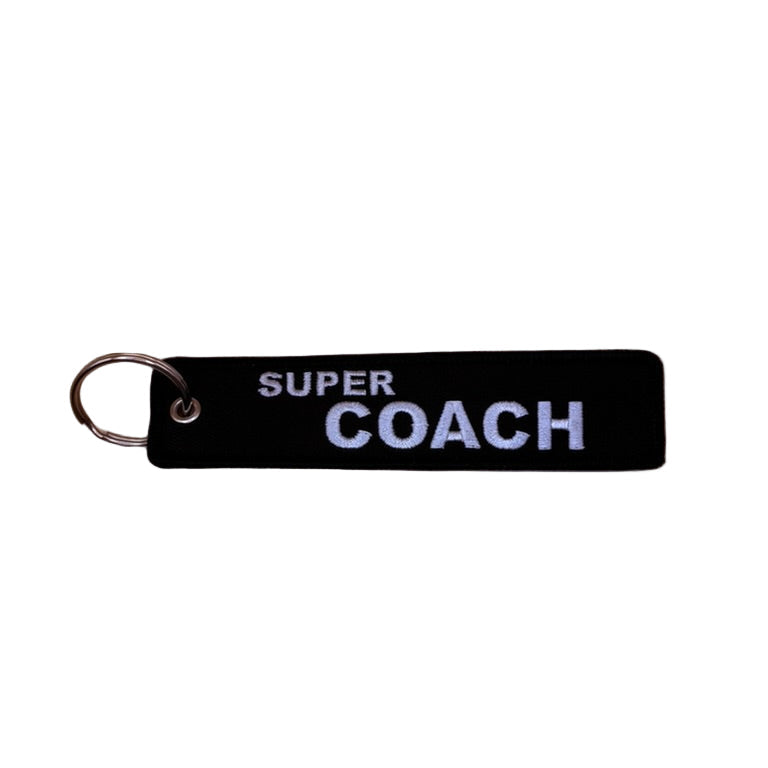 Keychain embroidered - Coach - Super Coach
