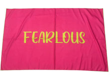 FEARLOUS Large Micro Fibre Towel - Pink/Lime Green