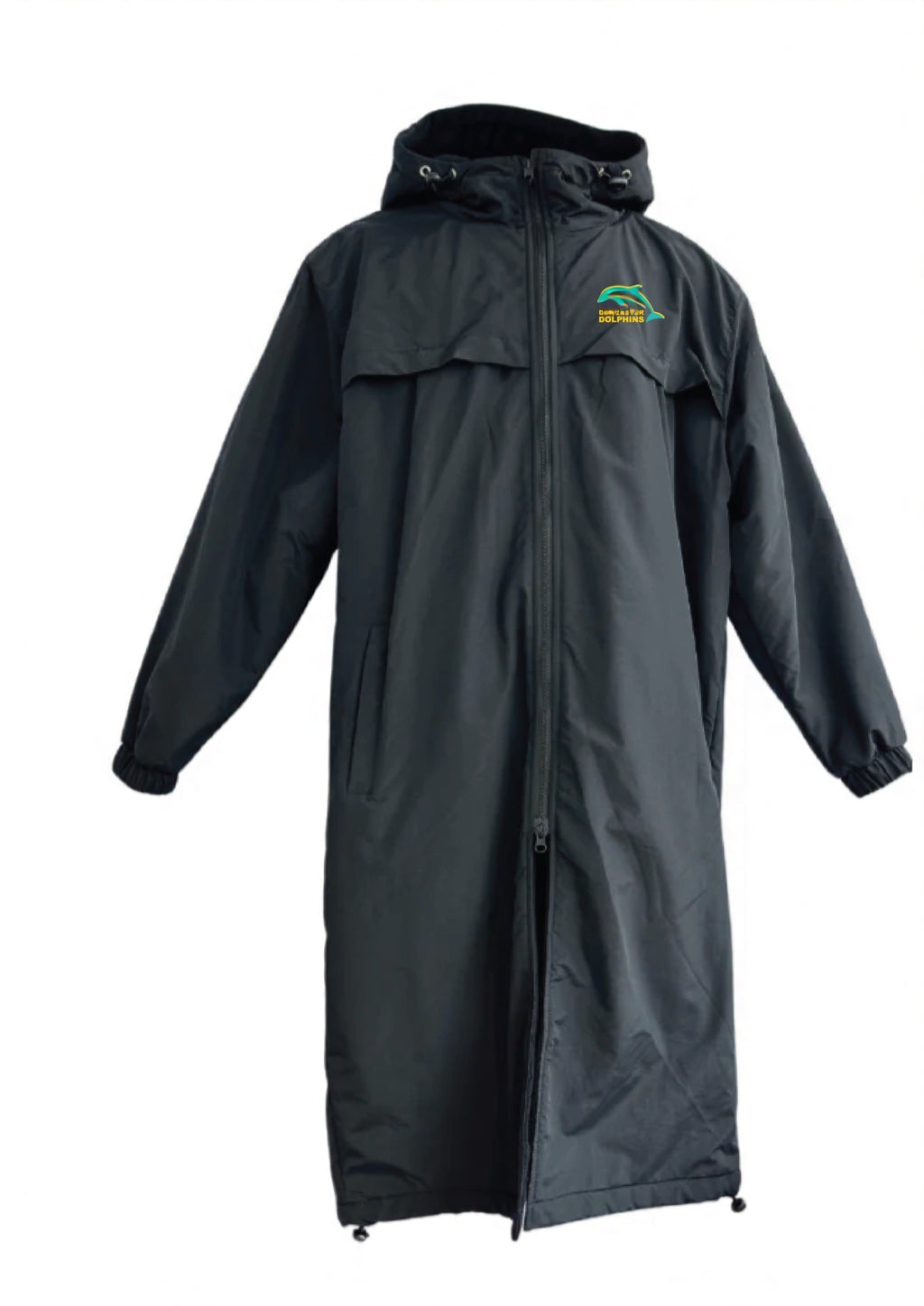 DONCASTER DOLPHINS DECK COAT - BLACK