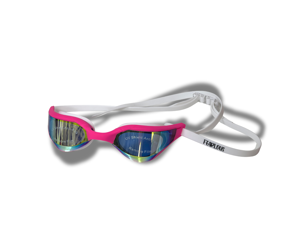 FEARLOUS Goggles - LEOPARD - PINK/WHITE