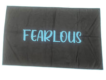 FEARLOUS Micro Fibre Towel - Red/Azure Blue