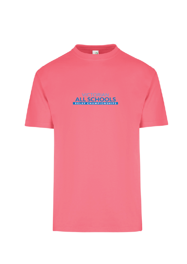 2024 Victorian All School Relay Championships Tee - Coral
