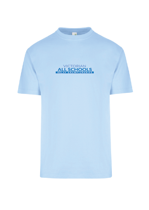 2024 Victorian All Schools Relay Championships Tee - Pale Blue