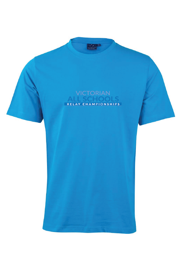2024 Victorian All School Relay Championships Tee - Azure Blue