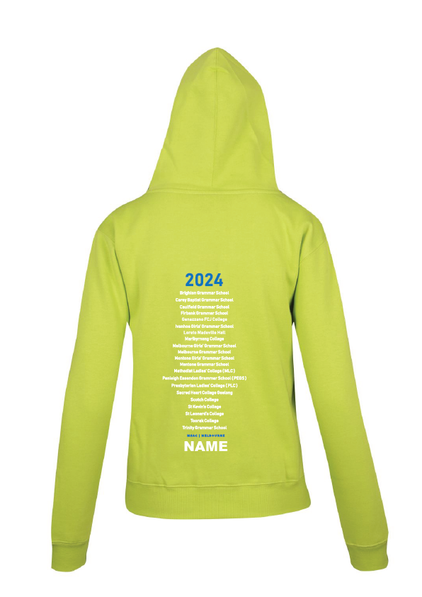 2024 Victorian All School Relay Championship Hoodie -Lime