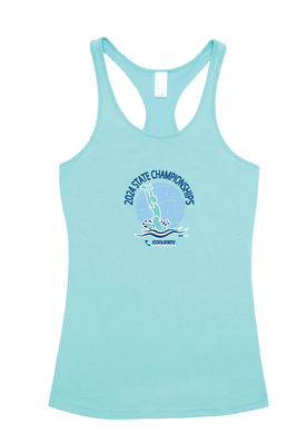 2024 Victorian Artistic Swimming Championships T-back tank Womens/Teens - Mint