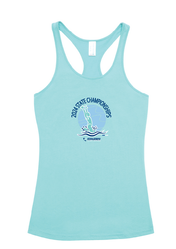 2024 Victorian Artistic Swimming Championships T-back tank Womens/Teens - Mint