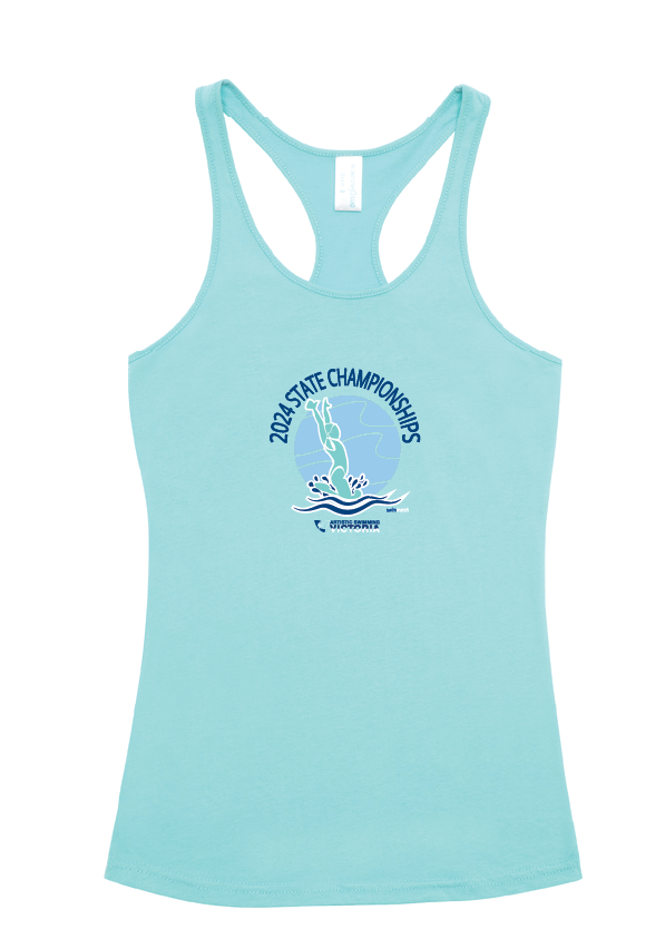 2024 Victorian Artistic Swimming Championships T-back tank Womens/Teens - Mint