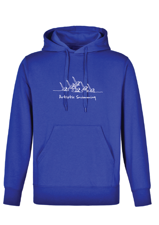 ARTISTIC SWIMMING X 6 - BLUE HOODIE - WHITE