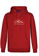 ARTISTIC SWIMMING X 6 - RED HOODIE - WHITE