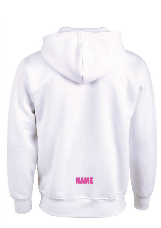 ARTISTIC SWIMMING X 4 - WHITE HOODIE - PINK