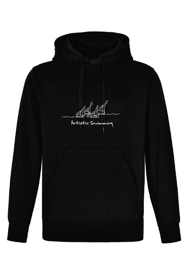 ARTISTIC SWIMMING X 4 - BLACK HOODIE