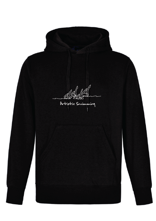 ARTISTIC SWIMMING X 4 - BLACK HOODIE