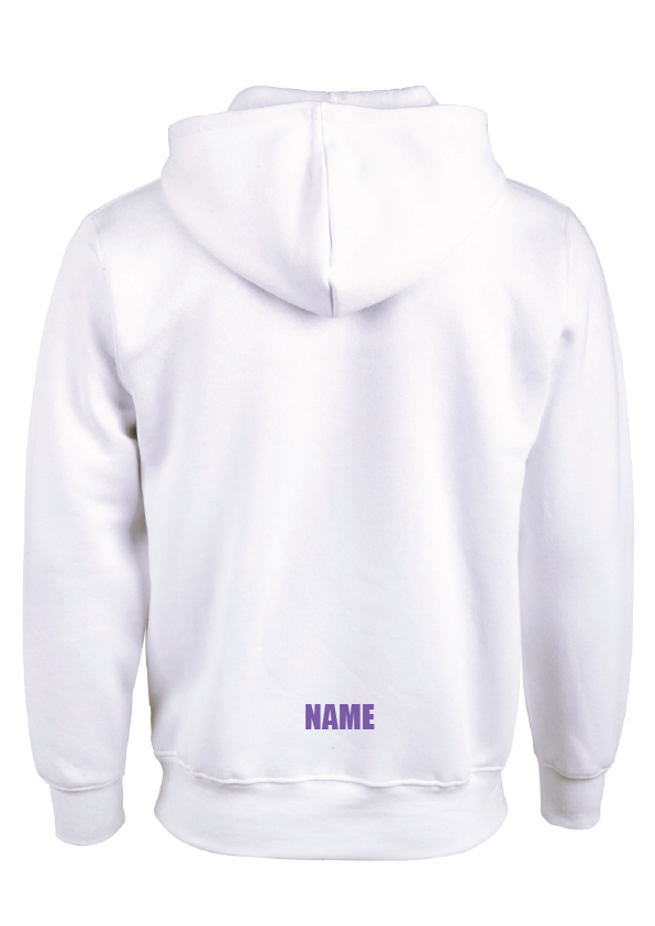 ARTISTIC SWIMMING X 4 - WHITE HOODIE - PURPLE