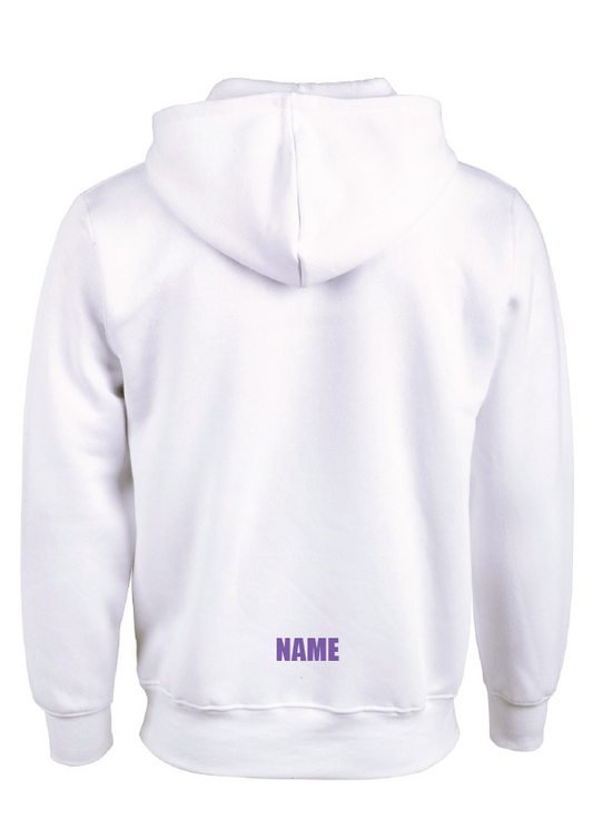 ARTISTIC SWIMMING X 4 - WHITE HOODIE - PURPLE