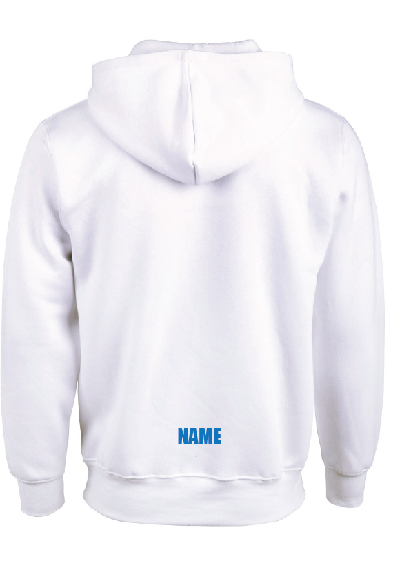 ARTISTIC SWIMMING X 4 - WHITE HOODIE - BLUE