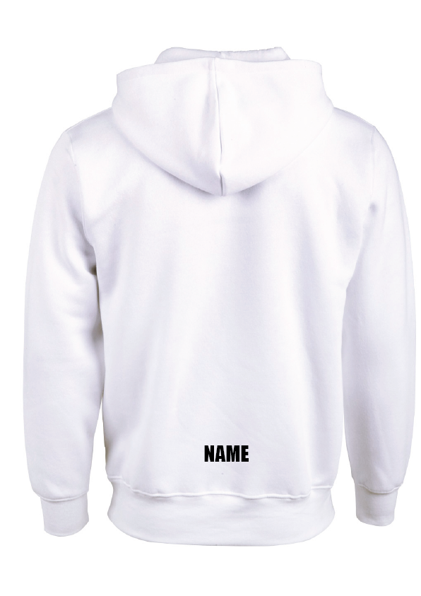 ARTISTIC SWIMMING X 6 - WHITE HOODIE - BLACK