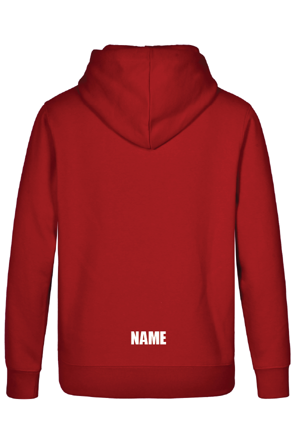 ARTISTIC SWIMMING X 6 - RED HOODIE - WHITE