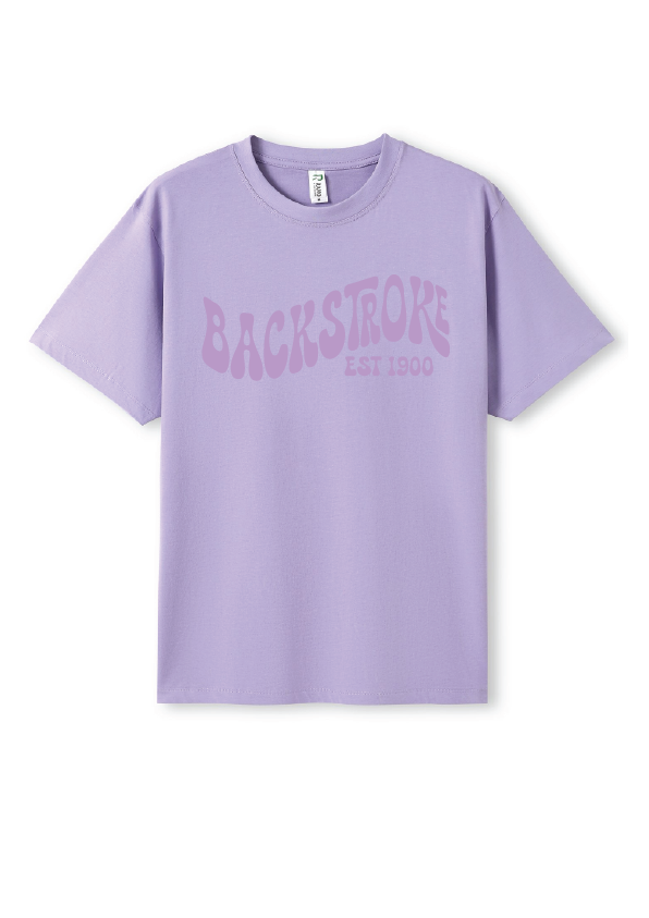 NEW PUFF PRINT STROKE TEES  - MAUVE/MAUVE